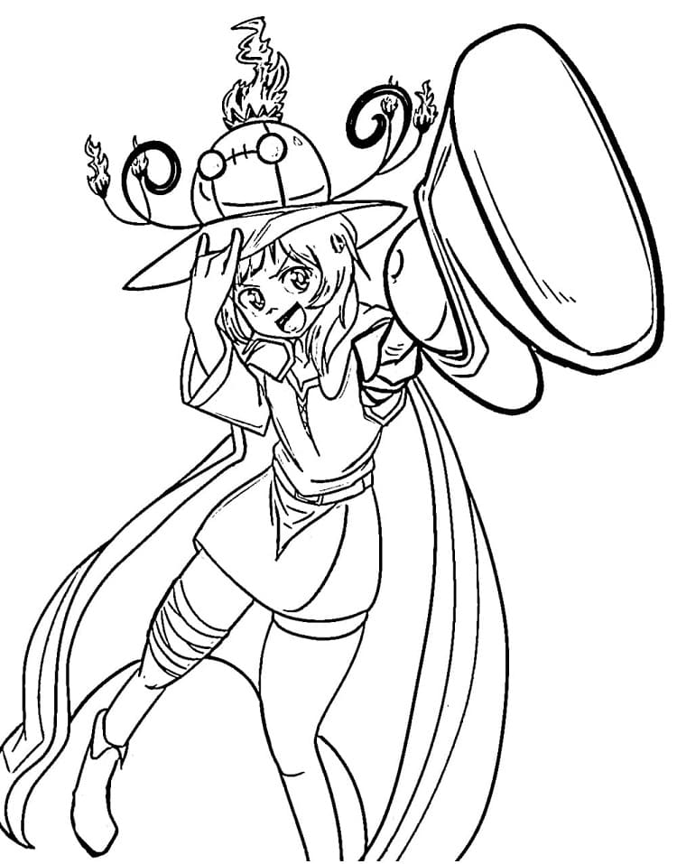 Ciekawa stylizacja kobiety z Megumin