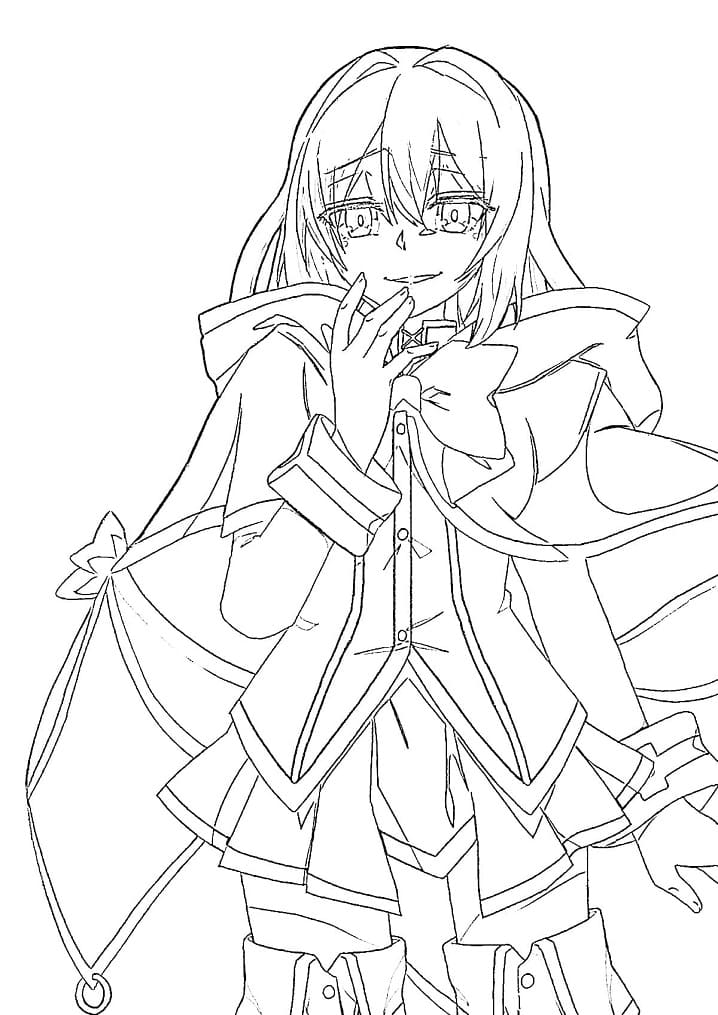 Ciekawie ubrana dziewczyna z anime