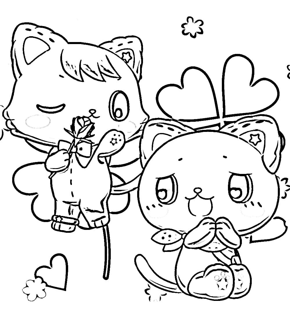 Dwa zakochane koty anime