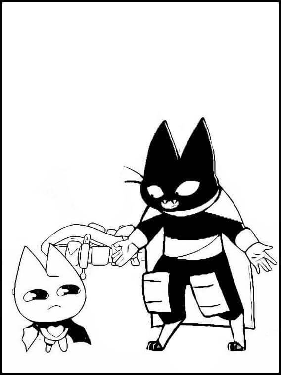 Dwie postacie Adorabat i Mao Mao