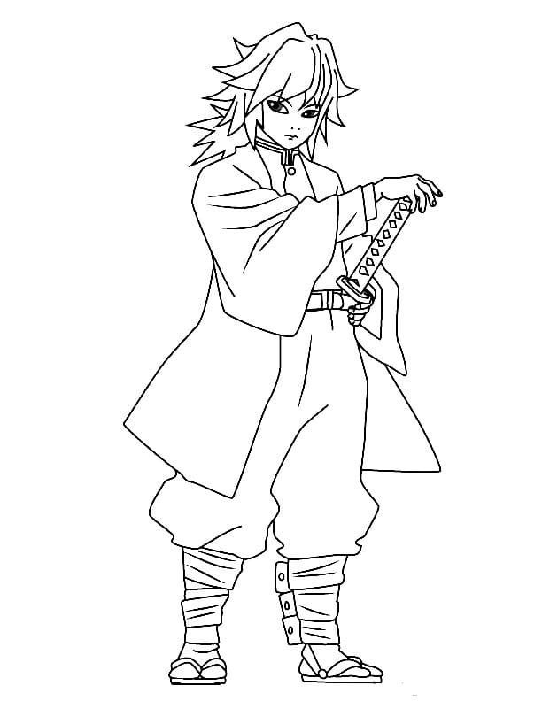 Dziewczyna Giyu Tomioka do druku