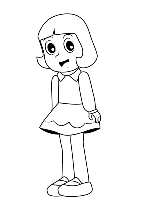 Dziewczyna Yumeko Kawai z anime Ninja Hattori