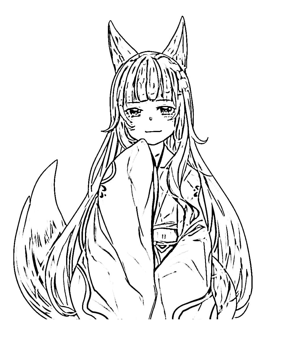 Dziewczyna anime z Kitsue