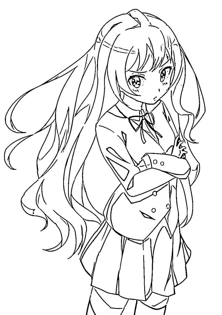 Dziewczyna długowłosa Taiga Aisaka