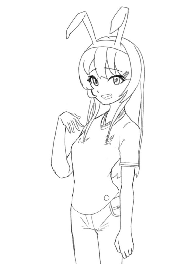 Dziewczyna jako królik anime