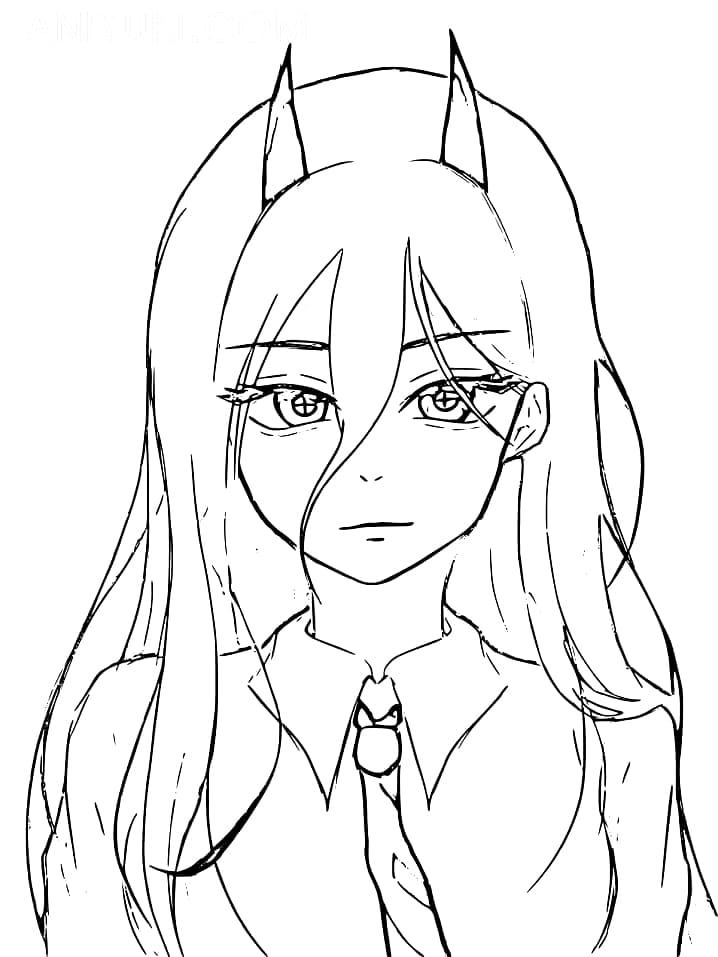 Dziewczyna z rogami z anime