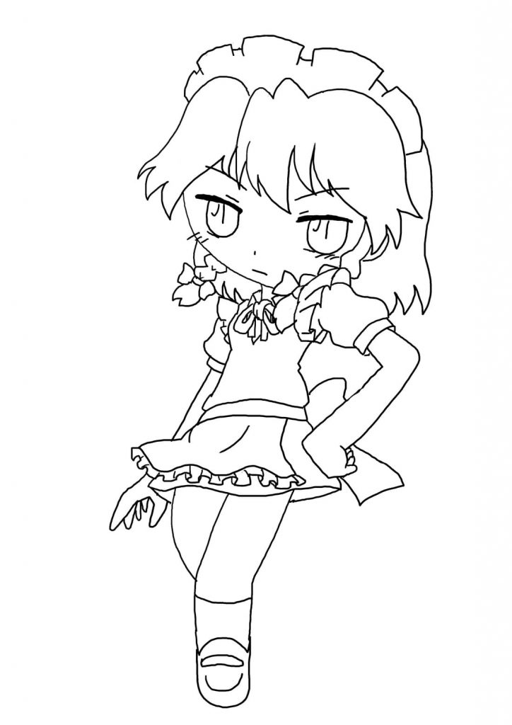 Dziewczynka Chibi Sakuya Izayoi