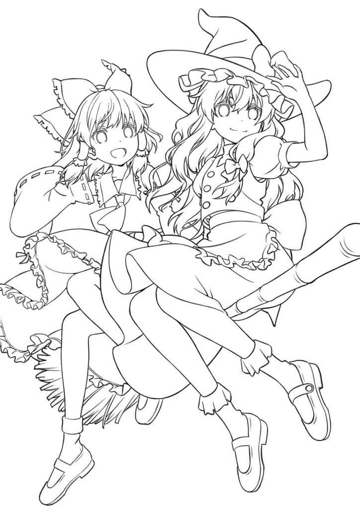 Dziewczyny na czarodziejskiej miotle