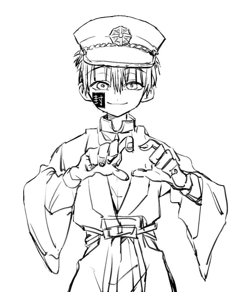 Hanako-Kun do pokolorowania