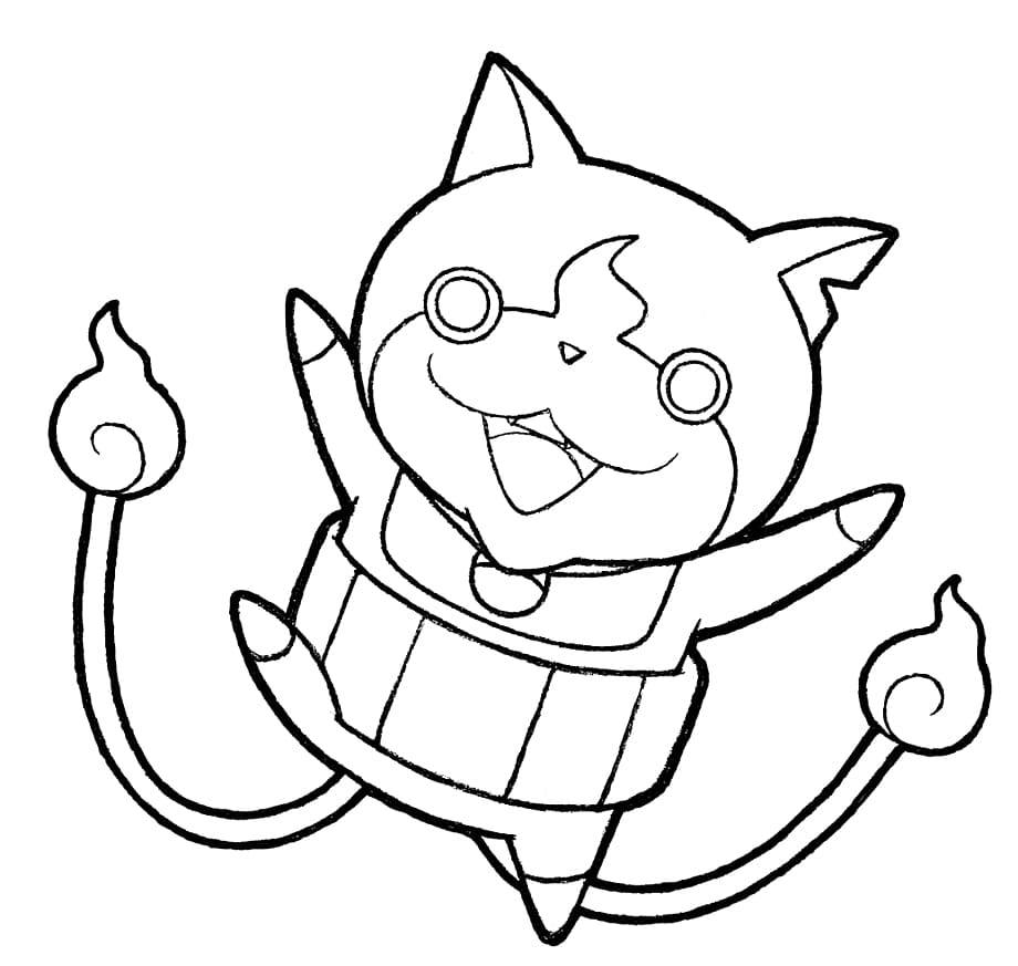 Jibanyan z Yo-kai Watch do druku
