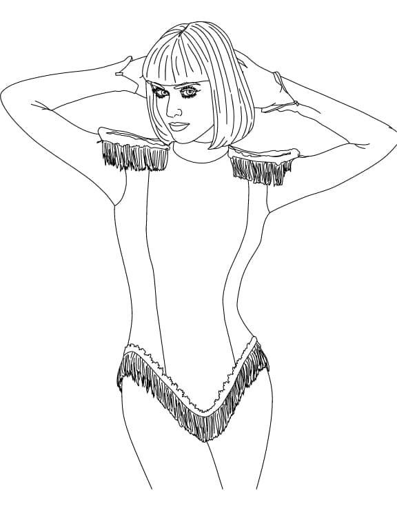 Katy Perry kolorowanka dla dzieci