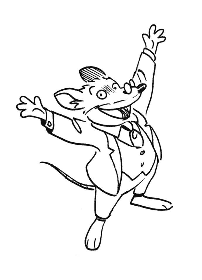 Kolorowanka Geronimo Stilton do druku dla dzieci