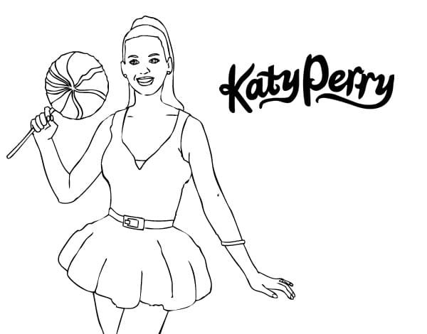 Kolorowanka Katy Perry