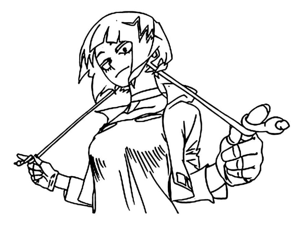 Kolorowanka Kyouka Jirou do druku