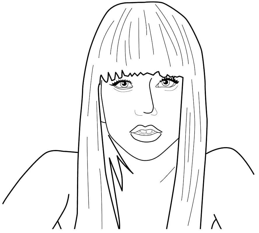 Kolorowanka Lady Gaga