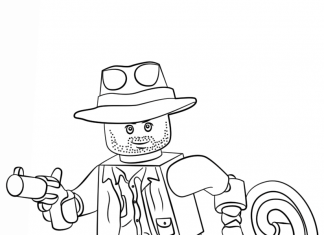 Kolorowanka Lego Indiana Jones do druku