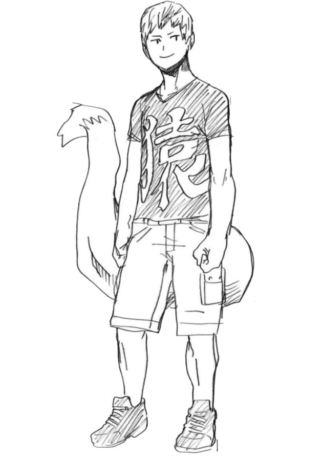 Kolorowanka Mashirao Ojiro do druku