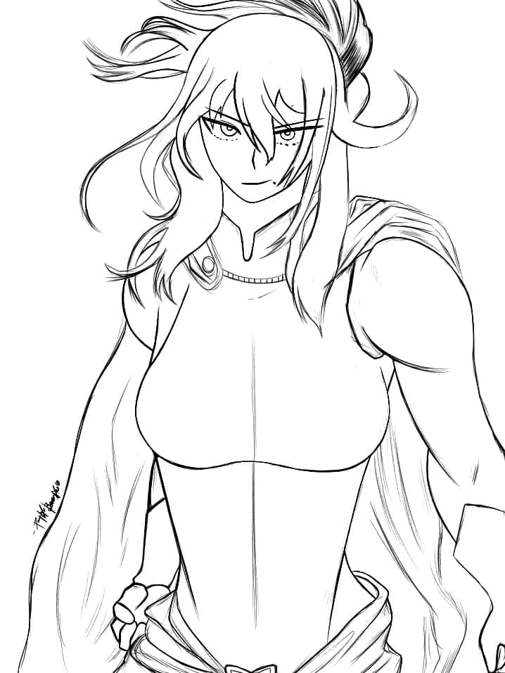 Kolorowanka Nana Shimura z My Hero Academia