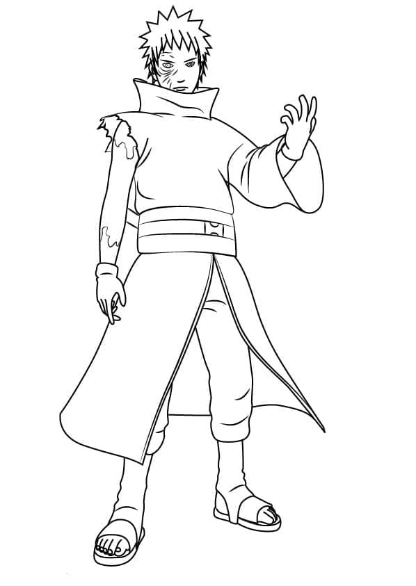 Kolorowanka Obito do druku dla dzieci