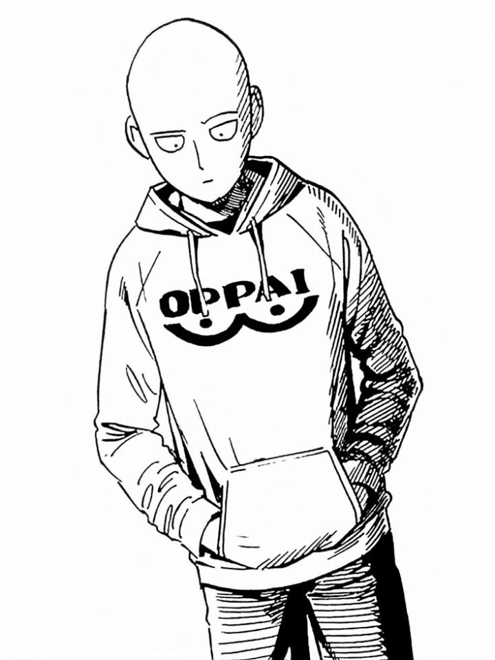 Kolorowanka One Punch Man do druku