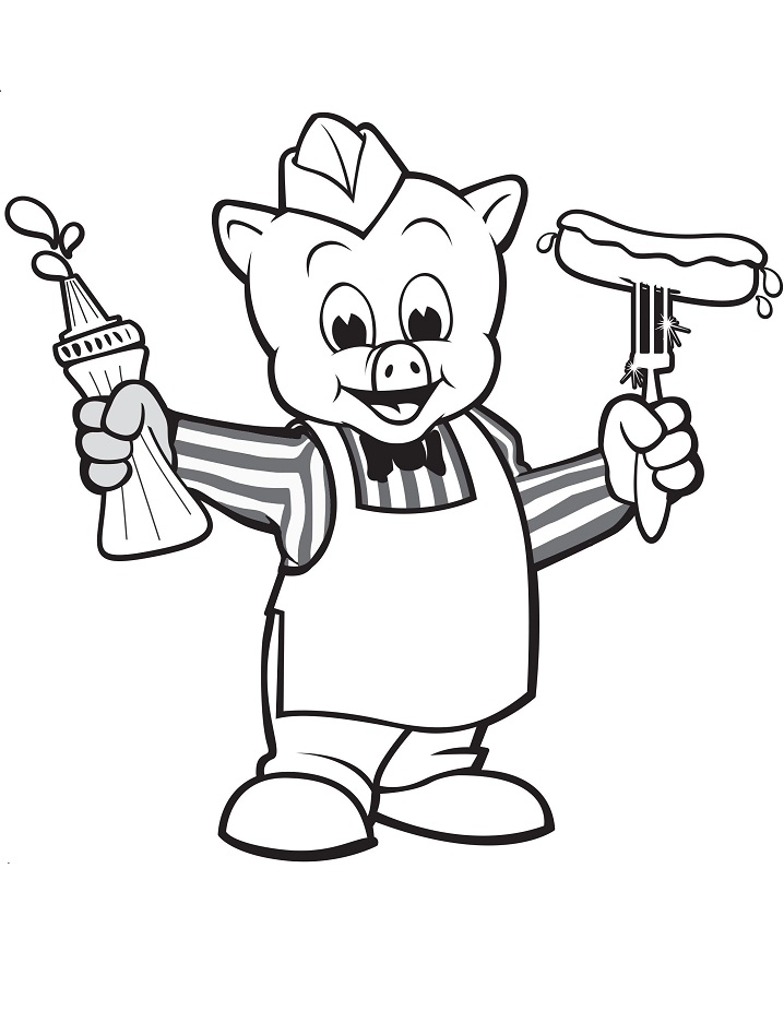 Kolorowanka Piggly Wiggly do druku