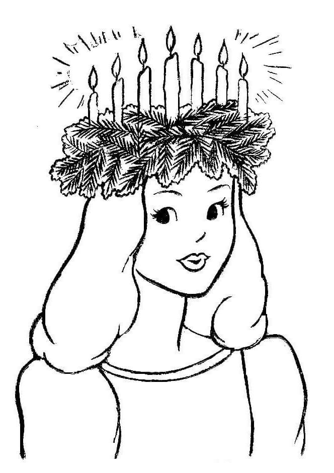 Kolorowanka Święta w Szwecji