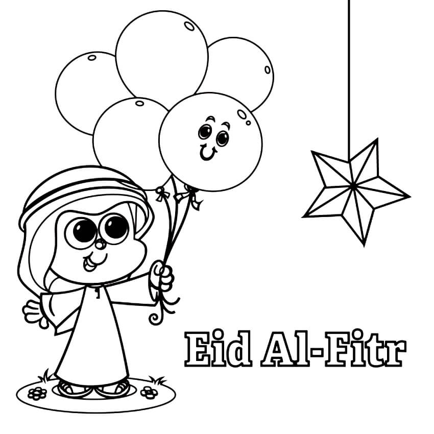 Kolorowanka Święto Eid al Fitr