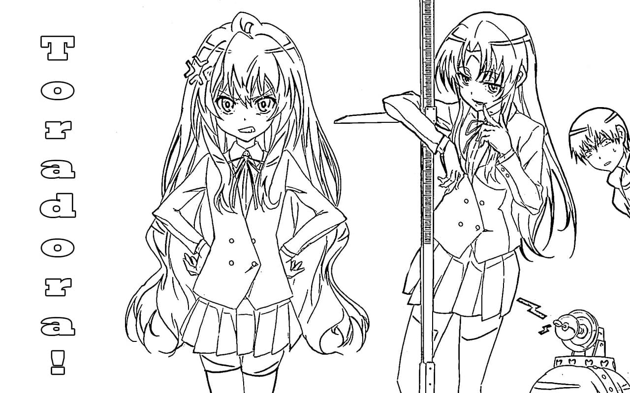 Kolorowanka Toradora do druku