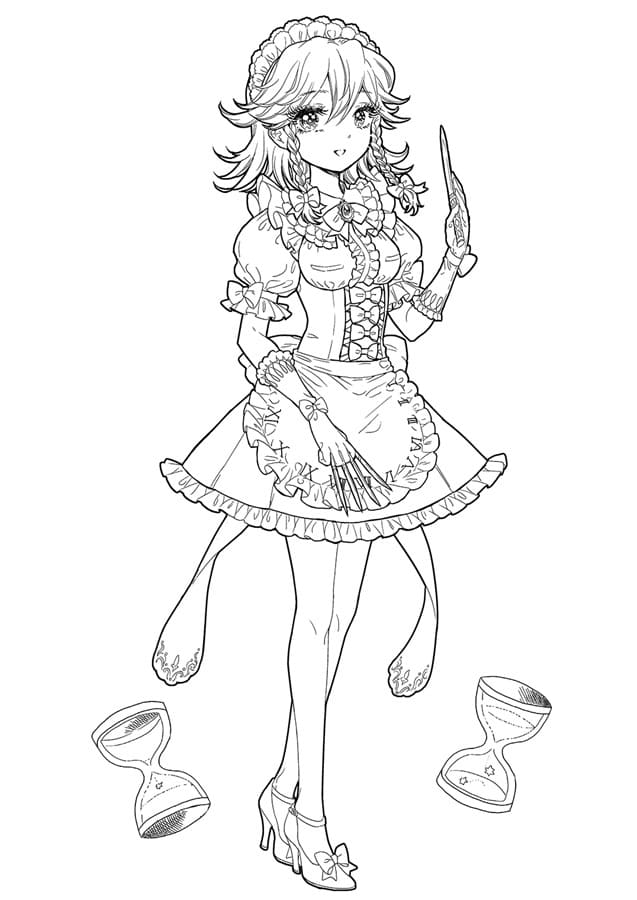 Kolorowanka Touhou Project do druku