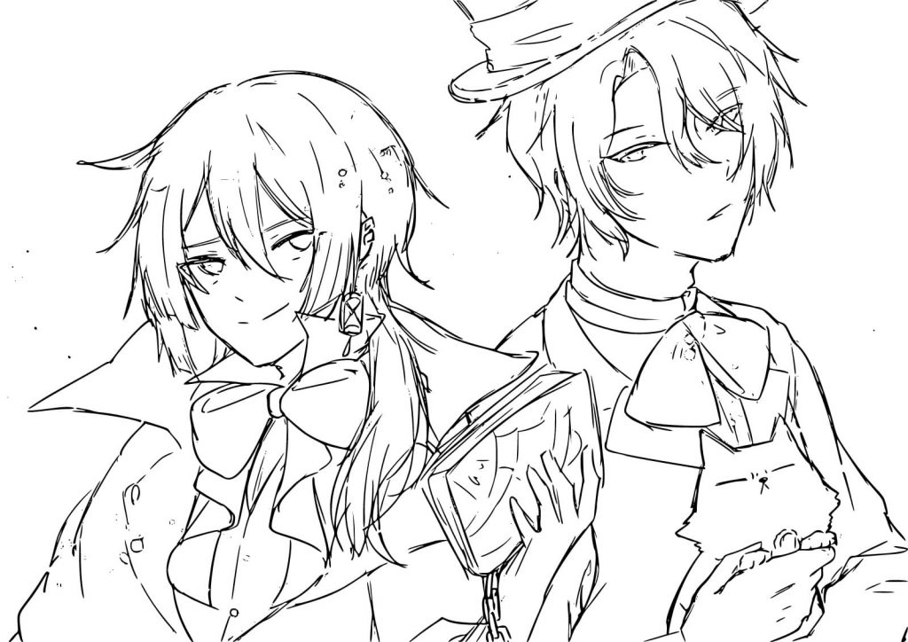 Kolorowanka Vanitas i Noe