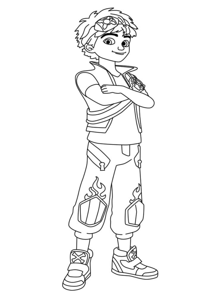 Kolorowanka Zak Storm do wydruku