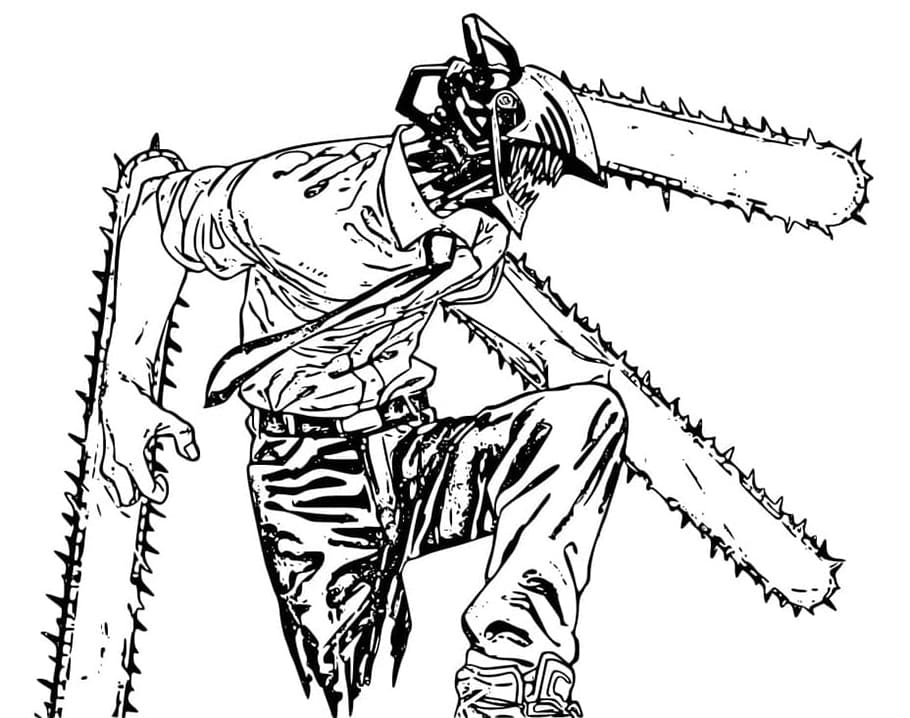 Kolorowanka człowiek piła