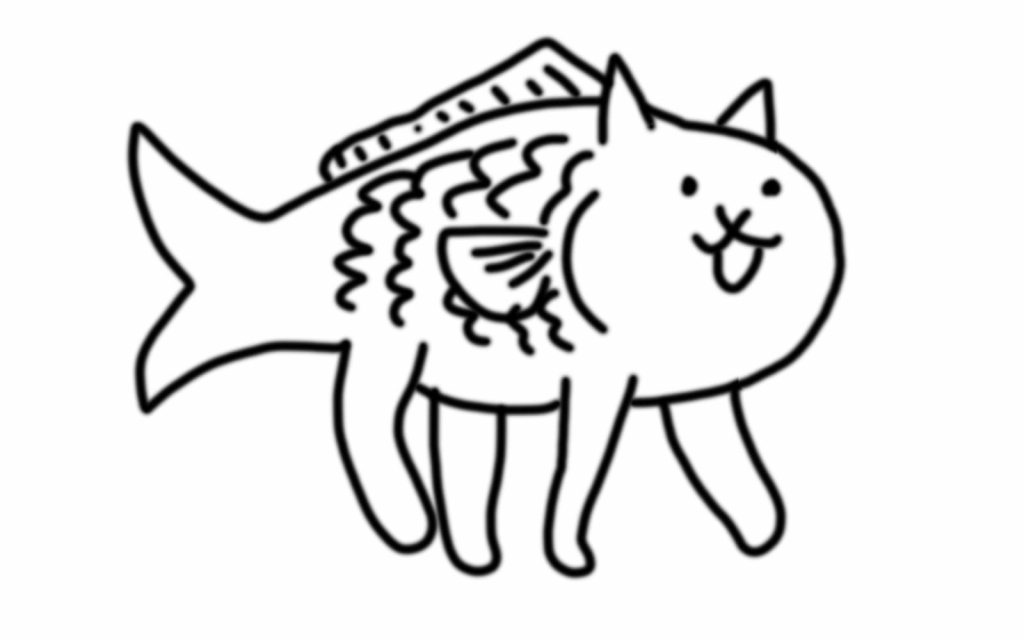 Kot ryba kolorowanka