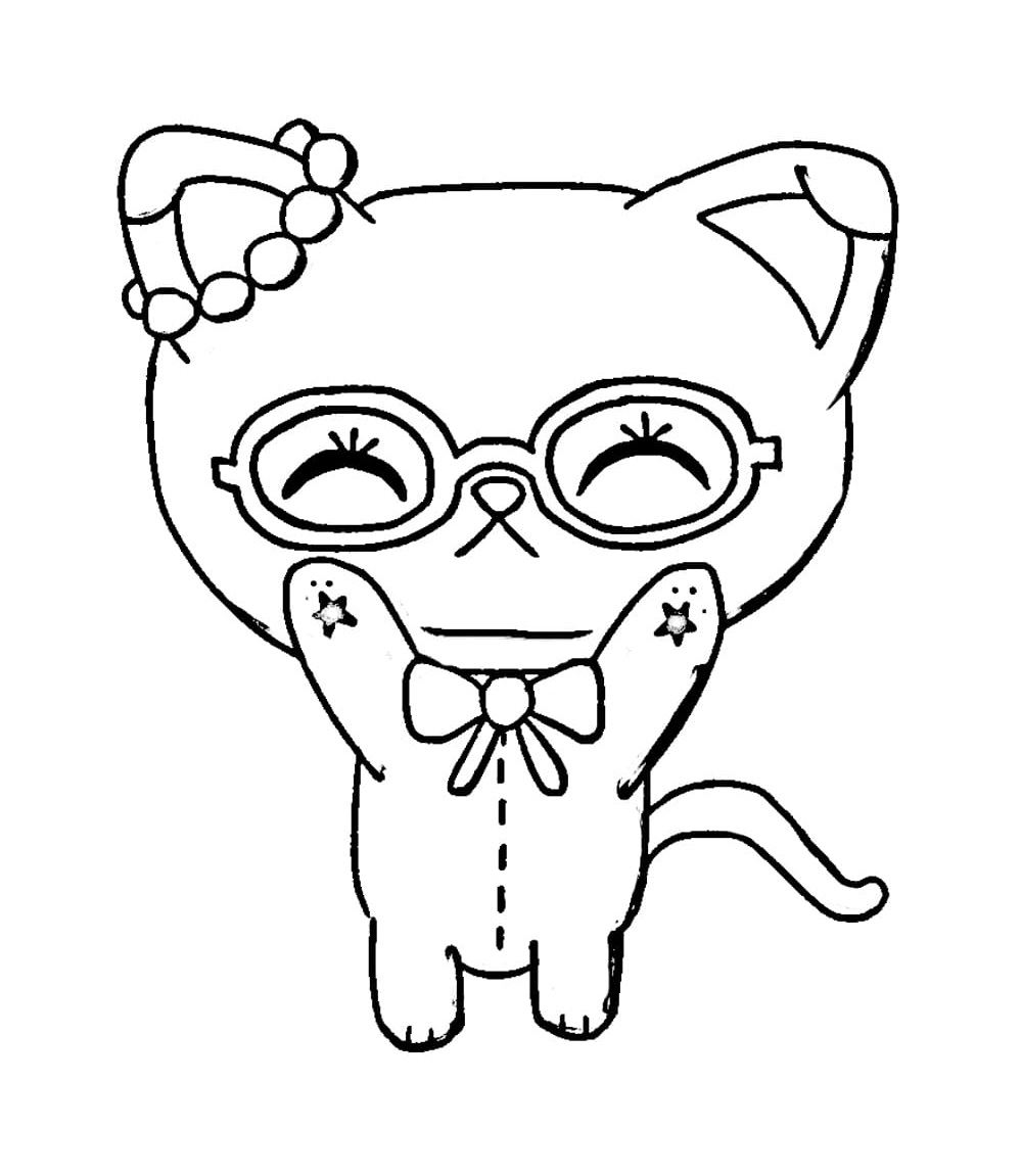 Kotek w okularach Suu