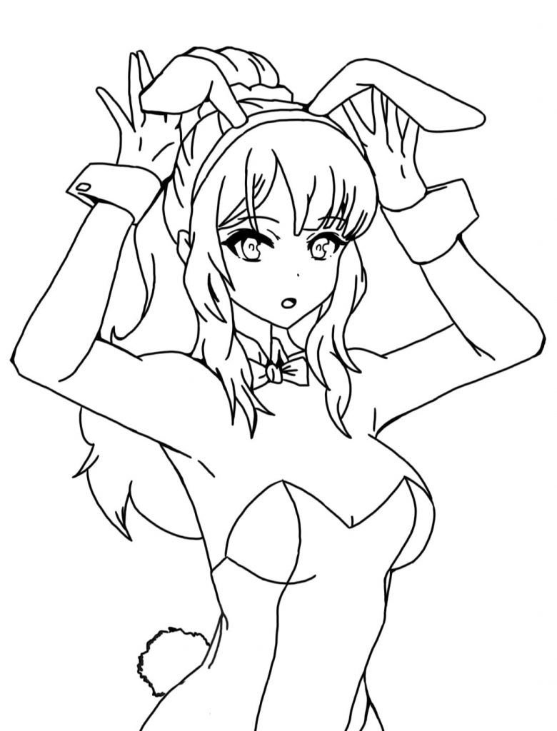 Króliczek anime do druku