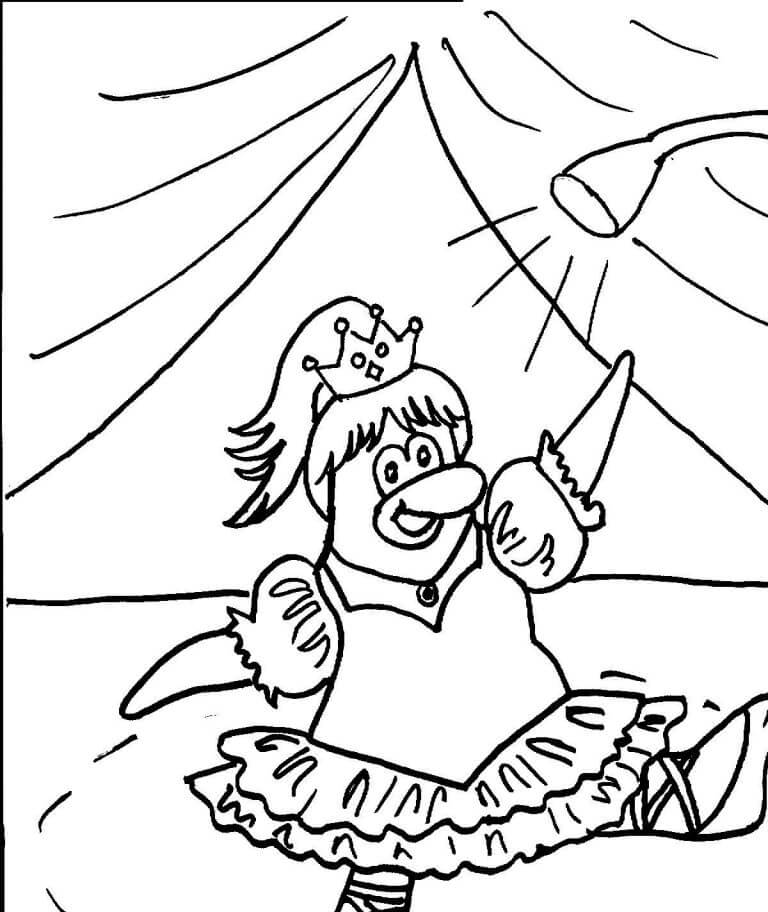 Księżniczka Puffle do druku