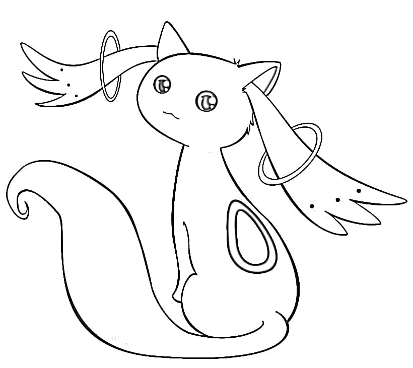 Kyubey i kolczyki na uszach