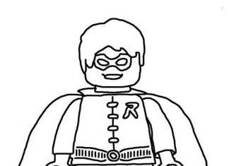 Lego Robin kolorowanka