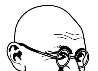Kolorowanki Mahatma Gandhi