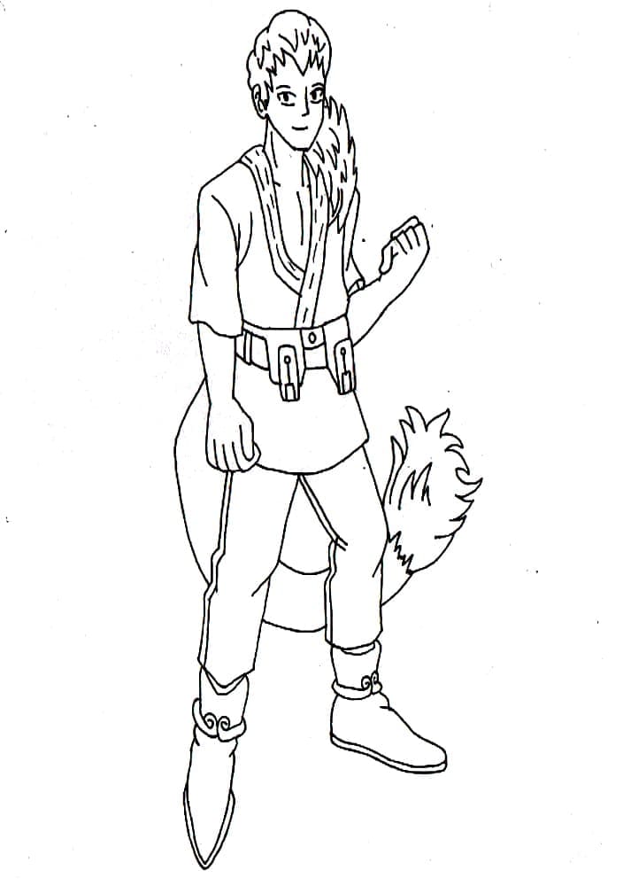 Mashirao Ojiro z ogonem lisa