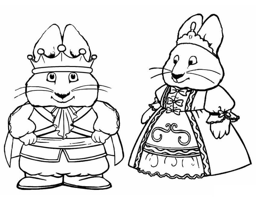 Max i Ruby jako król i królowa