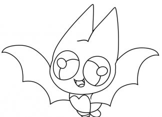 Nietoperz Adorabat z bajki Mao Mao