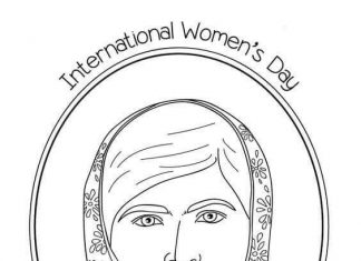 Kolorowanki Dzień Kobiet Obrazek ze świętem kobiet