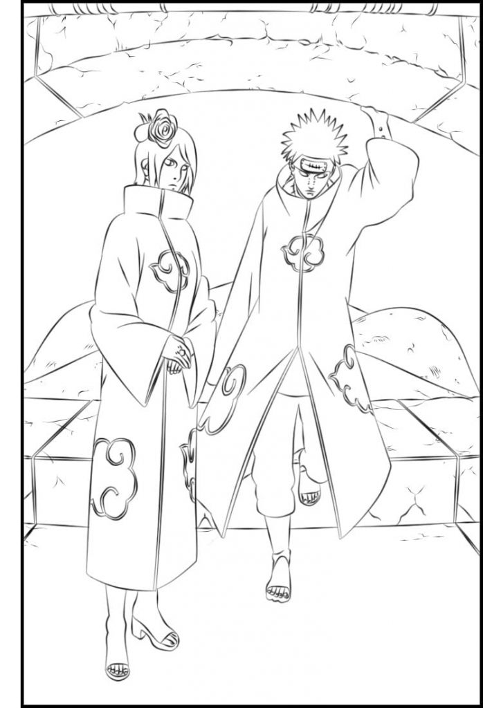 Pain i Konan Akatsuki na jednym obrazku