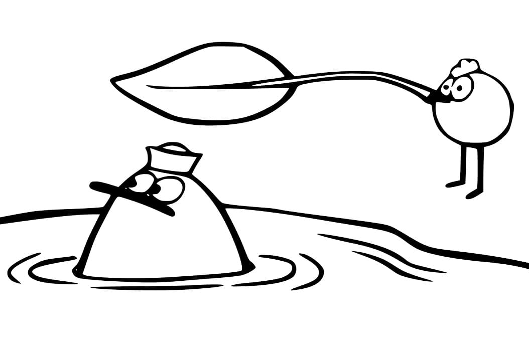 Peep oraz Quack kolorowanka