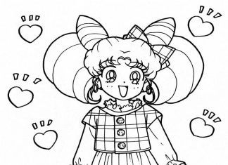 Kolorowanki Chibiusa Tsukino
