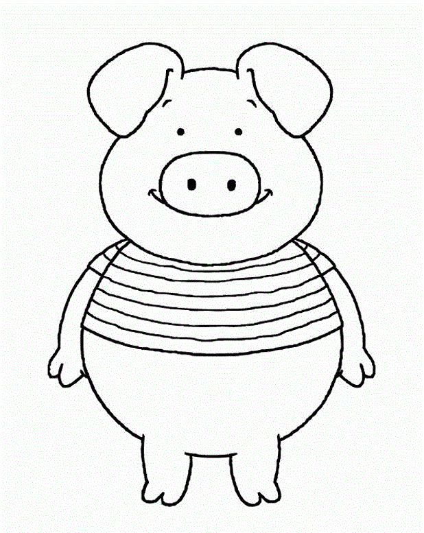 Piggly Wiggly kolorowanka dla dzieci