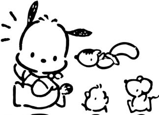 Pochacco z Hello Kitty