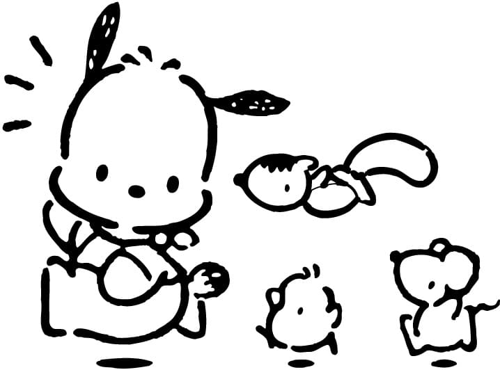 Pochacco z Hello Kitty