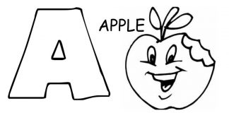 Kolorowanki Litera A